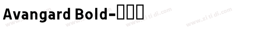 Avangard Bold字体转换